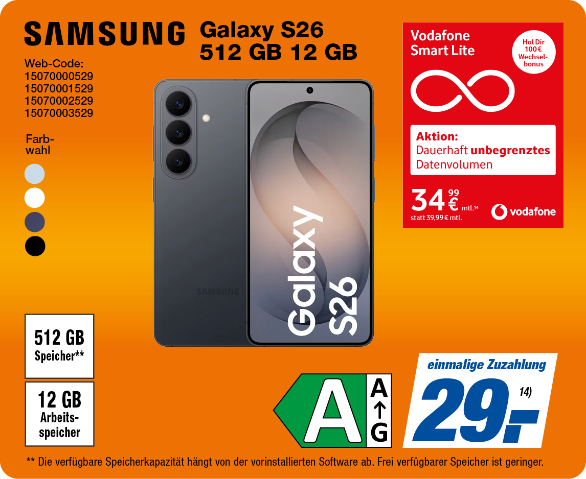 Galaxy S26 Preisknaller
