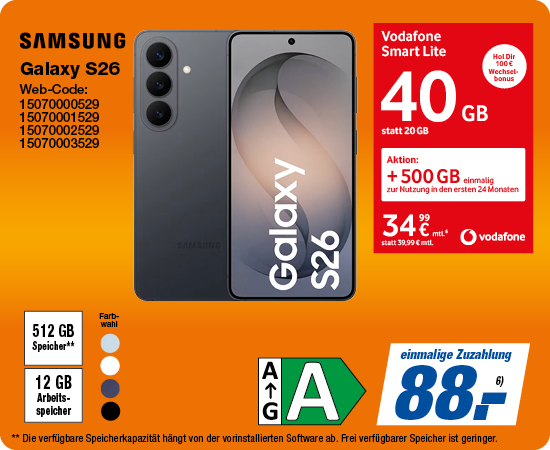512 GB Gerätespeicher !