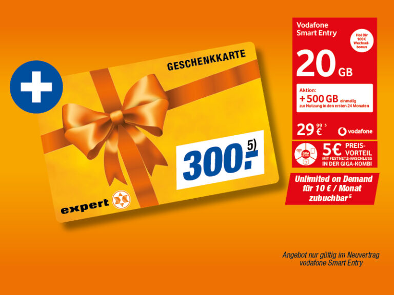 Gechenkkarte 300 € für alle Warenbereiche